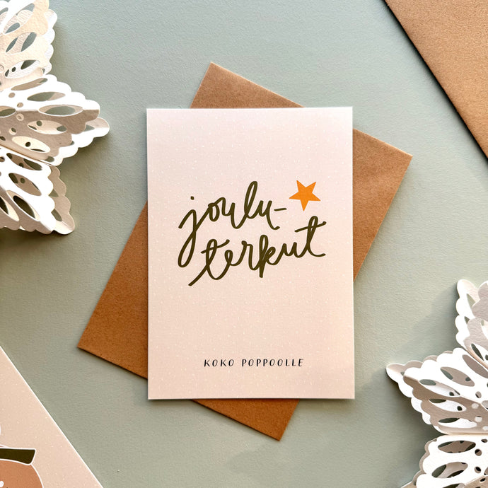 Jouluterkut - joulukortti