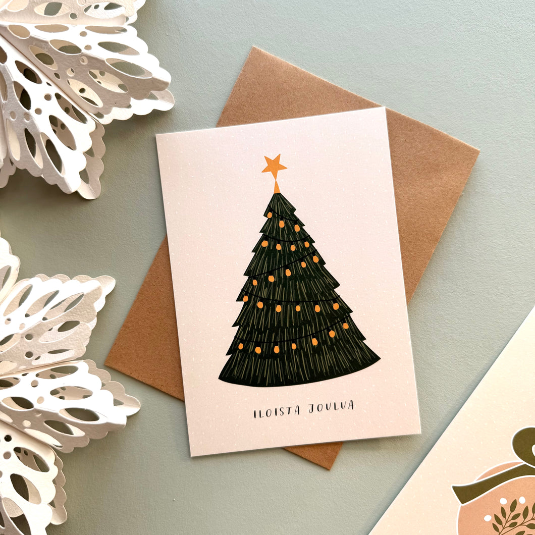 Joulukuusi - joulukortti