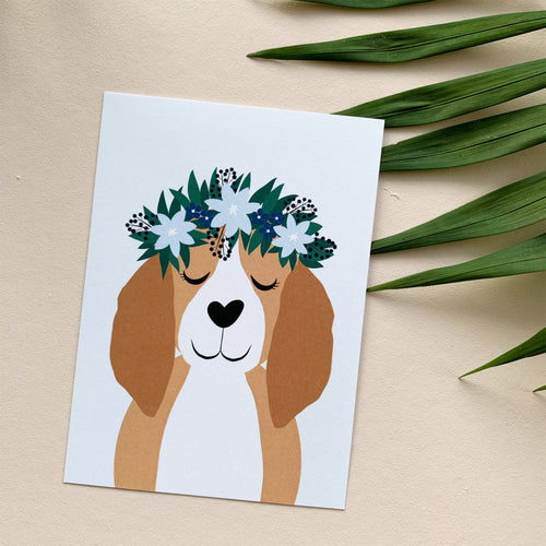 Ystäväni beagle - postikortti